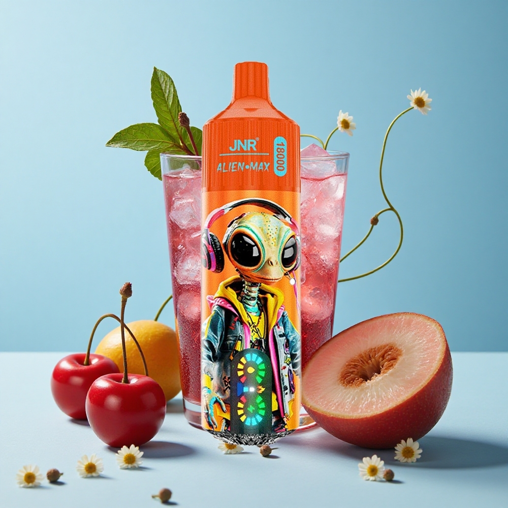 JNR Alien Max 18000 Pufuri Fizzy Cireșe Cola Romania vape wholesale cu LED Smart și Dual Mesh Coil
