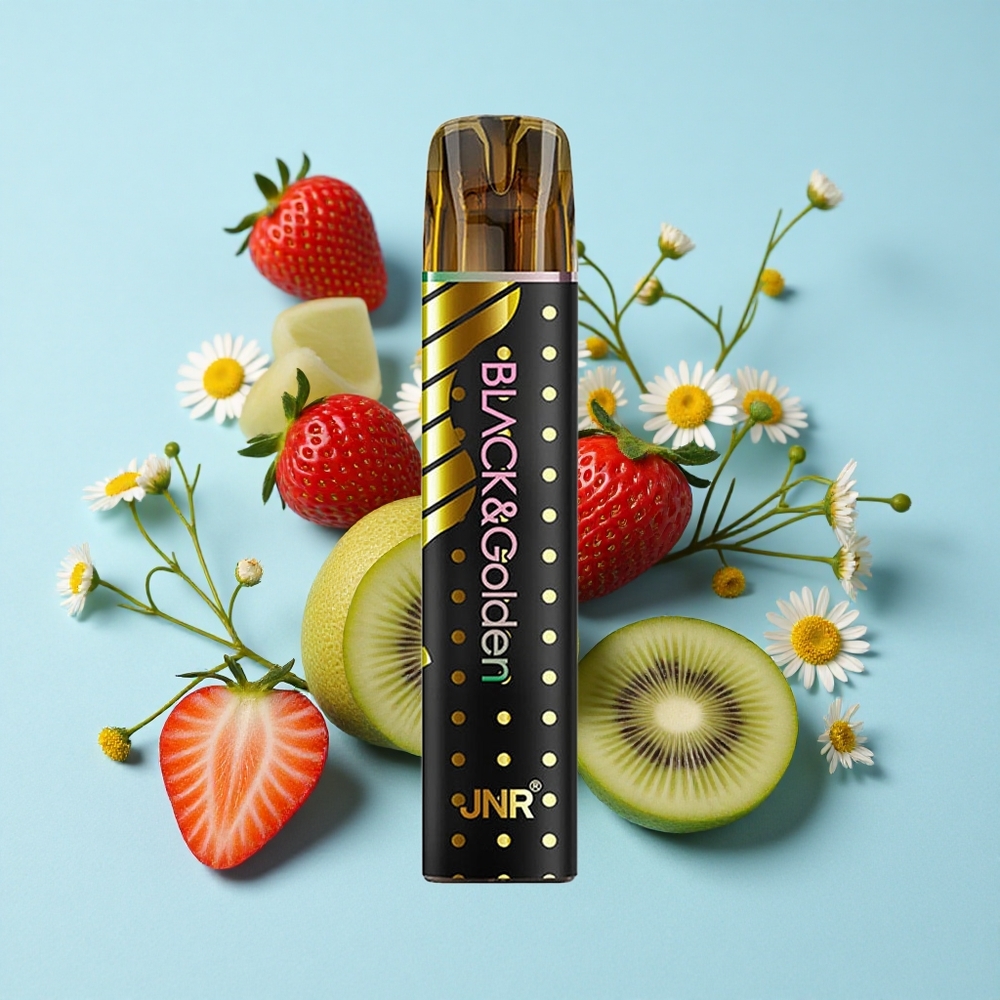 JNR BlackGolden 800 Pufuri Capsuni Kiwi Romania vape wholesale TPD certificat 2 Nicotină