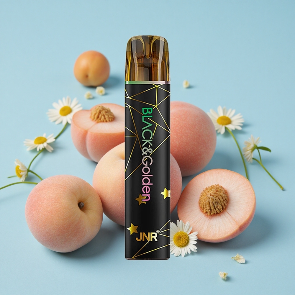 JNR BlackGolden 800 Pufuri Disposable Vape Fructul Piersica Romania vape wholesale TPD certificat Nicotină 2