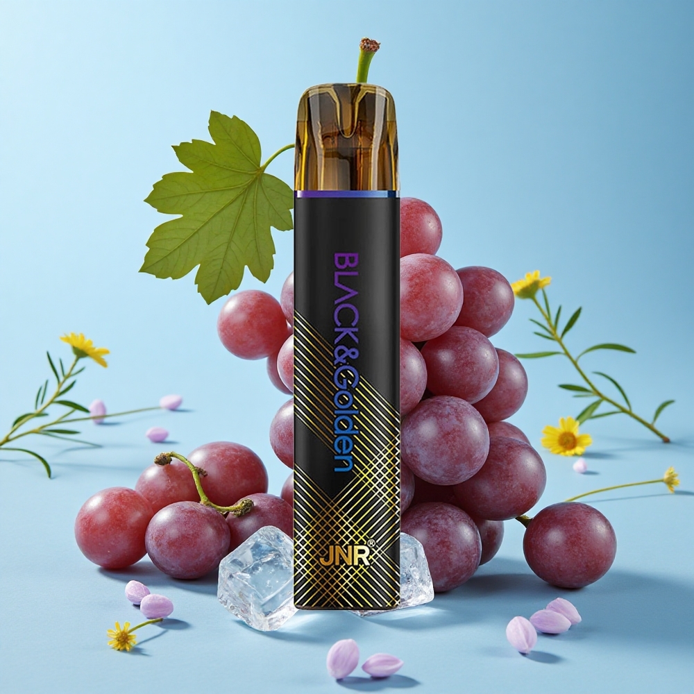 JNR BlackGolden 800 Pufuri Grape Ice Romania vape wholesale Doar 2 Nicotină Fără Încărcare TPD