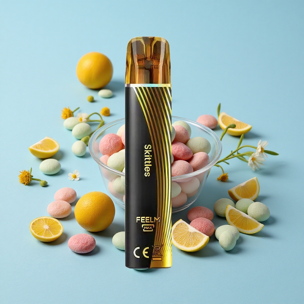 JNR BlackGolden 800 Pufuri Skittles Romania vape wholesale 2 Nicotină