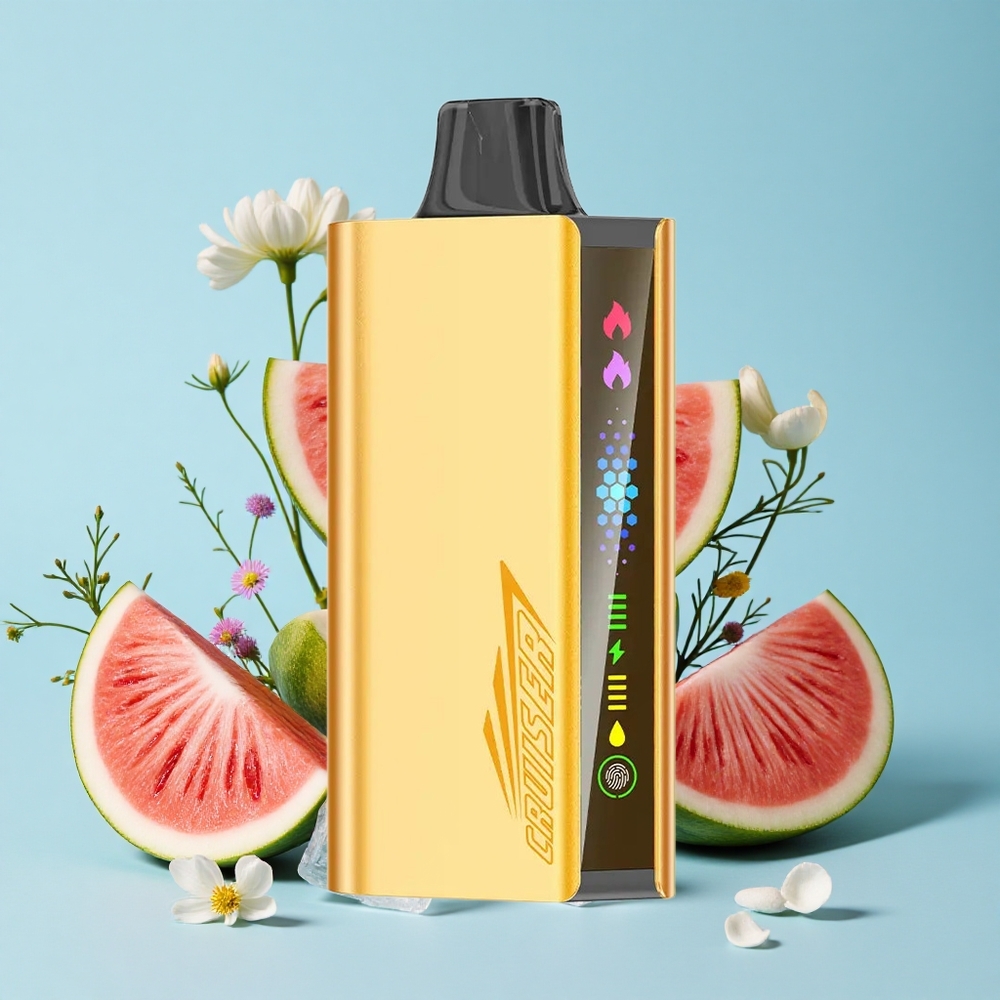 JNR Cruiser 12000 Pufuri Ape Disposable Fără Încărcare Watermelon Gheață Romania vape wholesale Baterie 3500 mAh Corp Metalic