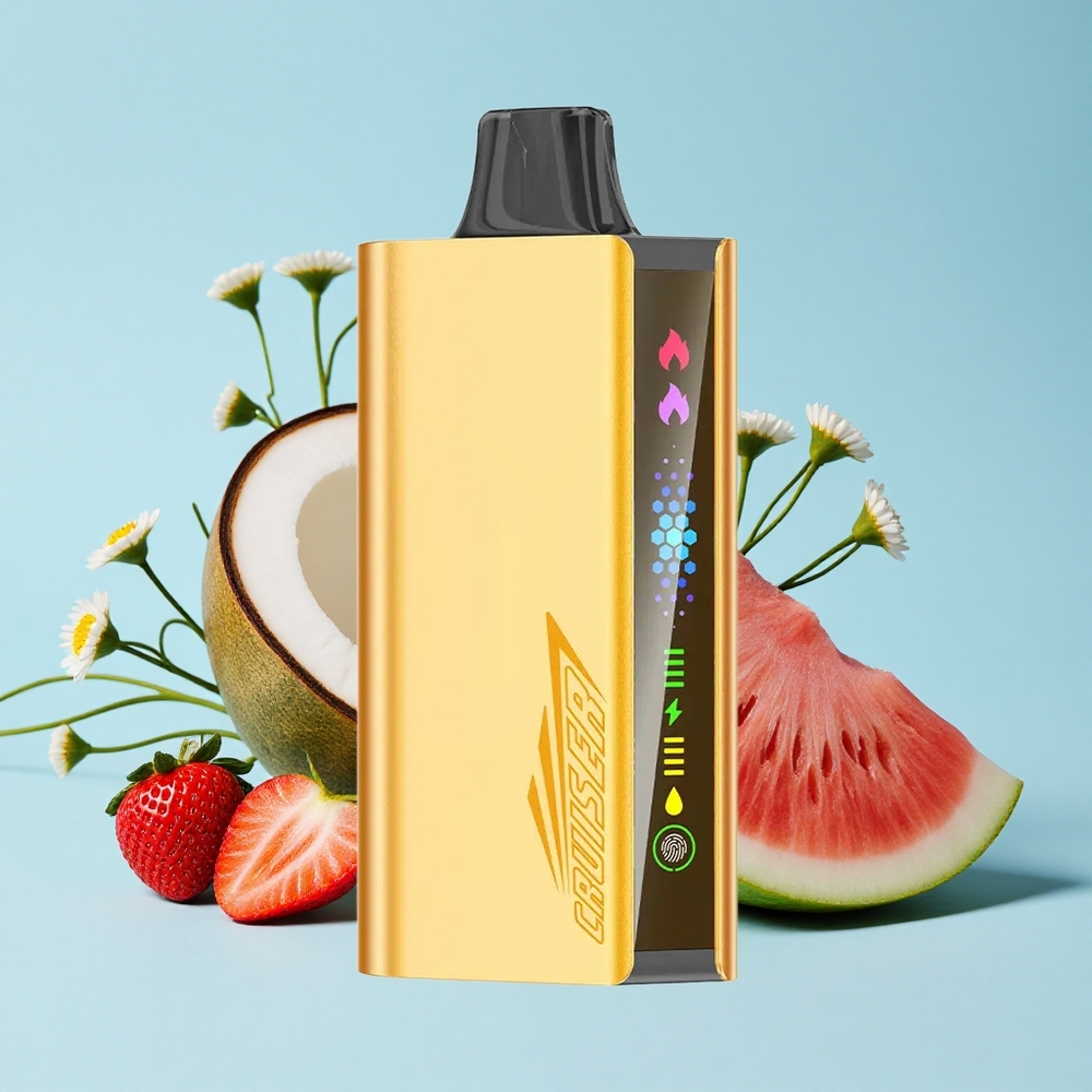 JNR Cruiser 12000 Pufuri Capsusa Dispozabila Fara Incarcare Capsuni Nuca de Cocos Pepene Verde Romania vape wholesale Baterie 3500 mAh