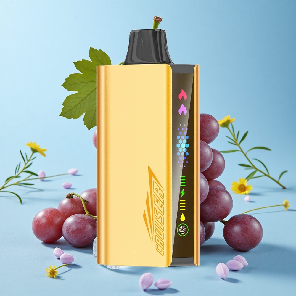 JNR Cruiser 12000 Pufuri Vape Disposable Fără Încărcare Gheață de Struguri Romania vape wholesale Corp Metalic Integral