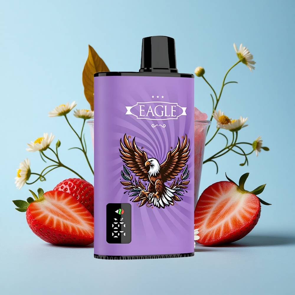 JNR EAGLE Smart 23000 Pufuri Disposable Vape Capsuni Gheață Romania vape wholesale Ecran Digital 25ml