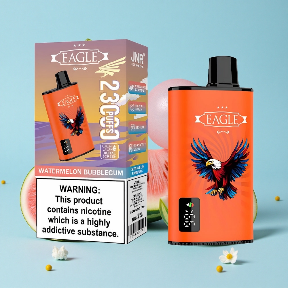 JNR EAGLE Smart 23000 Pufuri Disposable Vape Pepene Bubblegum Romania vape wholesale Ecran Digital 750mAh
