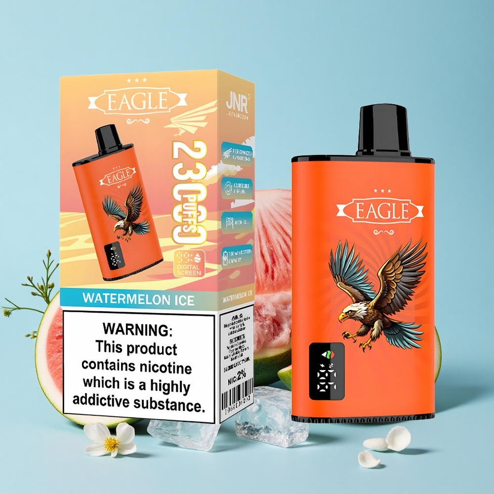 JNR EAGLE Smart 23000 Pufuri Disposable Vape Pepene Gheata Romania vape wholesale cu Ecran Digital și Baterie 750mAh