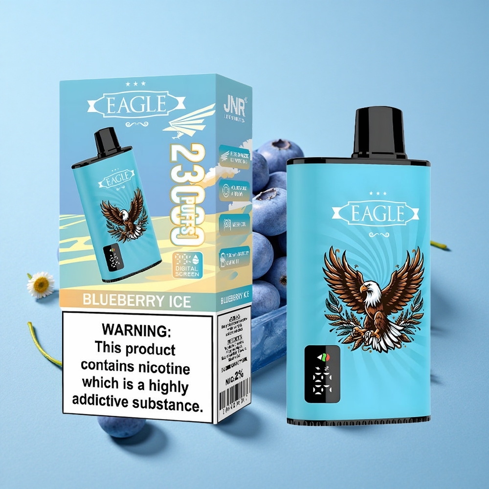 JNR EAGLE Smart 23000 Pufuri Vape Disposable Afine Înghețată Romania vape wholesale cu Ecran Digital și Bobină Mesh 10ohm