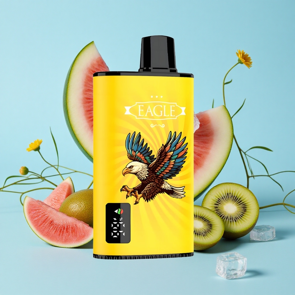 JNR EAGLE Smart 23000 Pufuri Zmeură Kiwi Gheață Romania vape wholesale Ecran Digital 10ohm Mesh Coil
