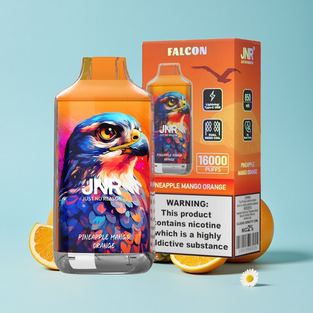 JNR Falcon 16000 Pufuri Ananas Mango Portocale Romania vape wholesale Baterie 850 mAh