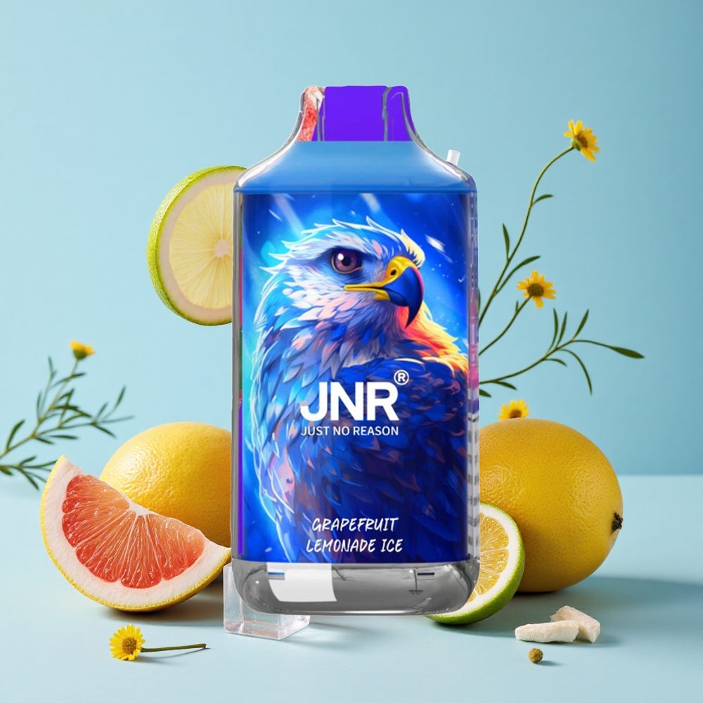 JNR Falcon 16000 Pufuri Grepfrut Limonadă Gheață Romania vape wholesale cu 22ml lichid și Dual Mesh Coil