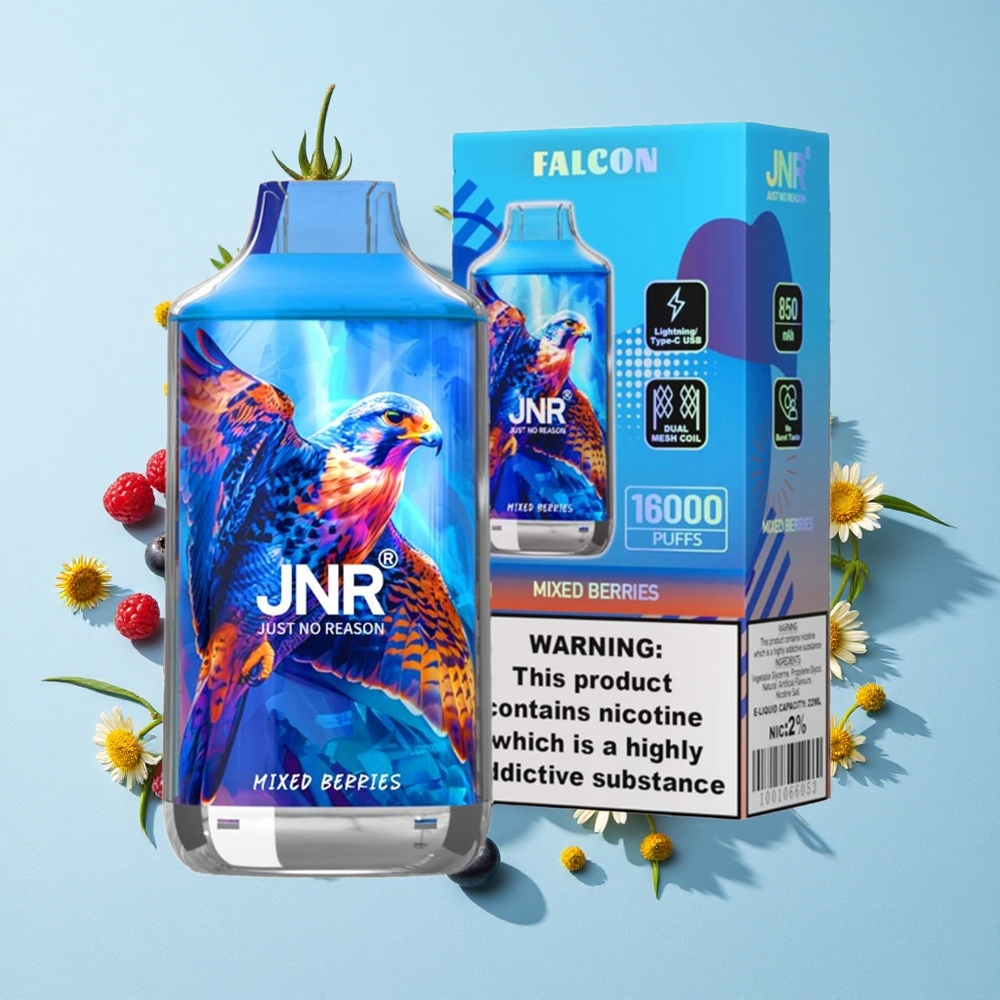JNR Falcon 16000 Pufuri Mixed Berries (Fructe de Pădure) Romania vape wholesale cu Baterie 850 mAh
