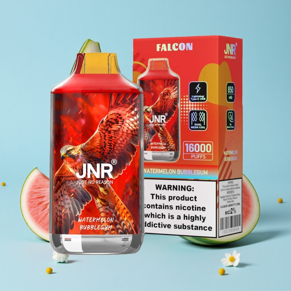 JNR Falcon 16000 Pufuri Pepene Bubblegum Romania vape wholesale Baterie 850 mAh