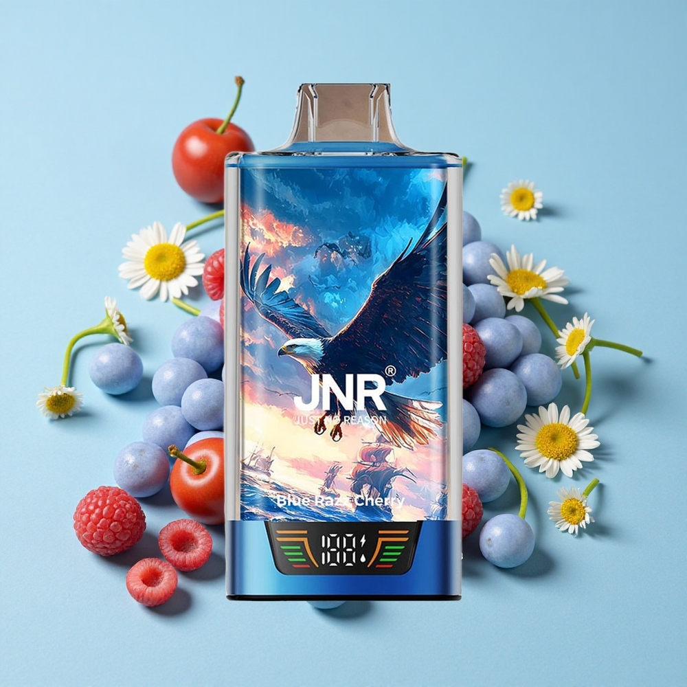 JNR Falcon Pro 28000 Pufuri Afine-Cireșe Albastre Romania vape wholesale 30ml Pre-Umplut