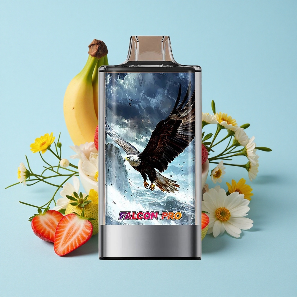 JNR Falcon Pro 28000 Pufuri Capsuni Banana Romania vape wholesale 30ml Preluat Dual Mesh Coil
