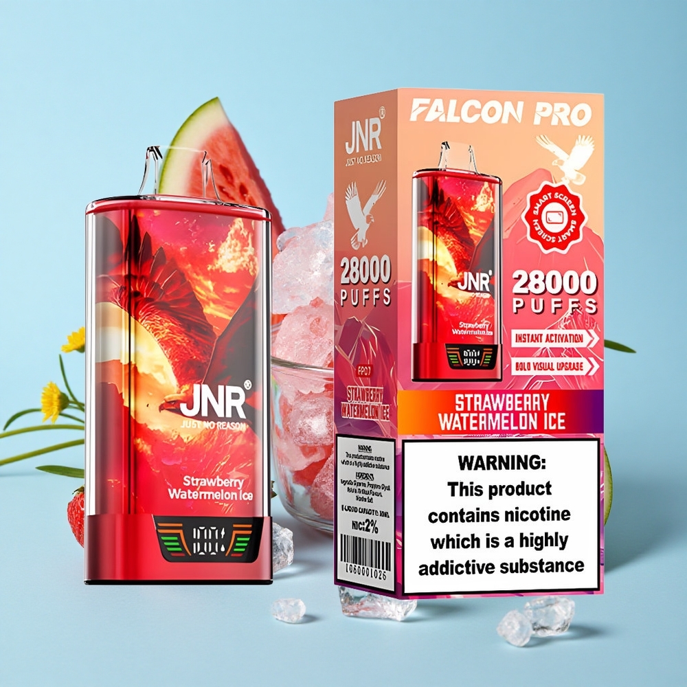 JNR Falcon Pro 28000 Pufuri Capsuni Pepene Gheata Romania vape wholesale 30ml Pre-Umplut Dual Mesh Coil