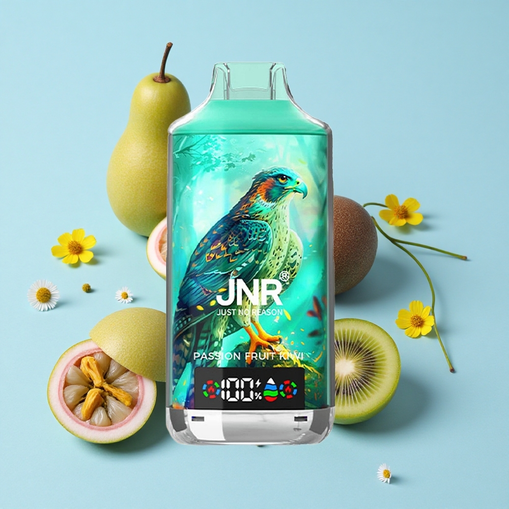 JNR Falcon X 18000 Pufuri Ananas Kiwi Romania vape wholesale Dual Mesh Coil  Dual Core Tip-C Quick Charge