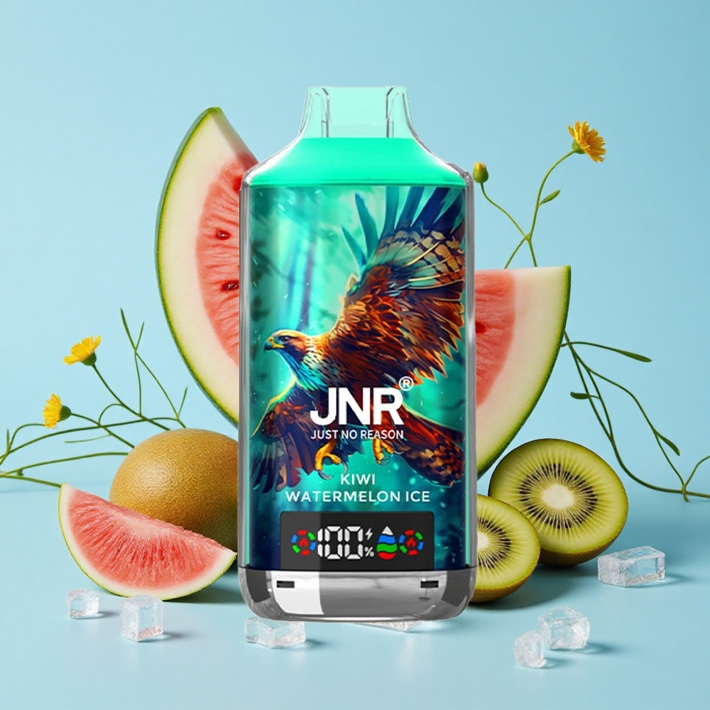 JNR Falcon X 18000 Pufuri Disposable Vape Kiwi Pepene Gheata Romania vape wholesale Dual Mesh Coil  Dual Core
