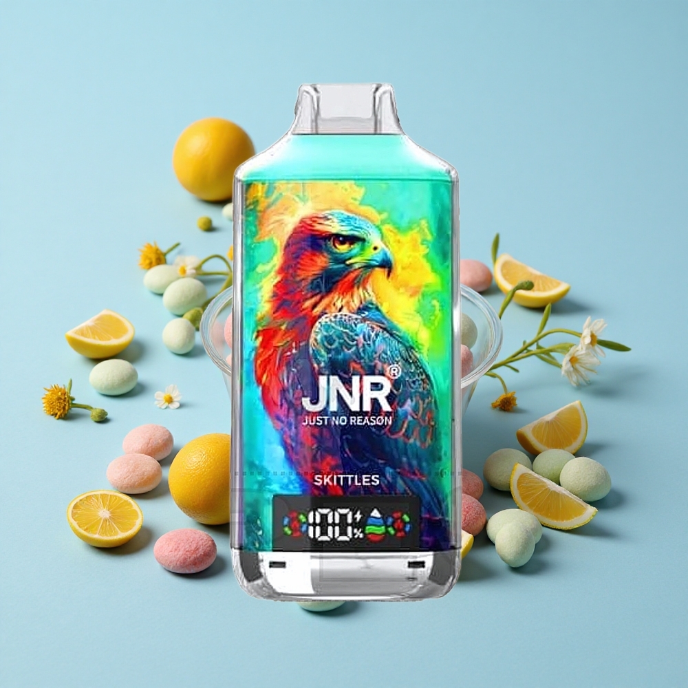 JNR Falcon X 18000 Pufuri Disposable Vape Skittles Romania vape wholesale Dual Mesh Coil  Dual Core Display Digital