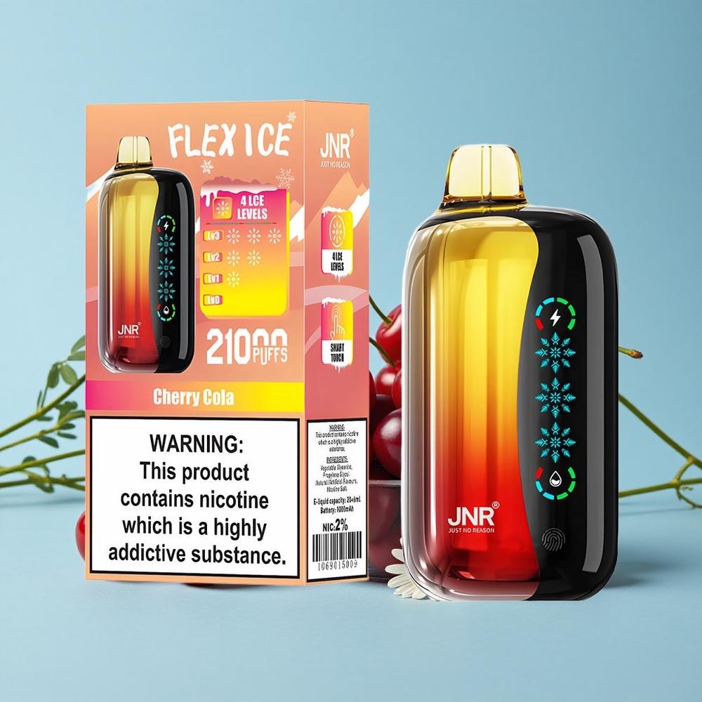 JNR Flex Ice 21000 Pufuri Disposable Vape Ciresă Cola Romania vape wholesale Gheață Reglabilă Tip-C