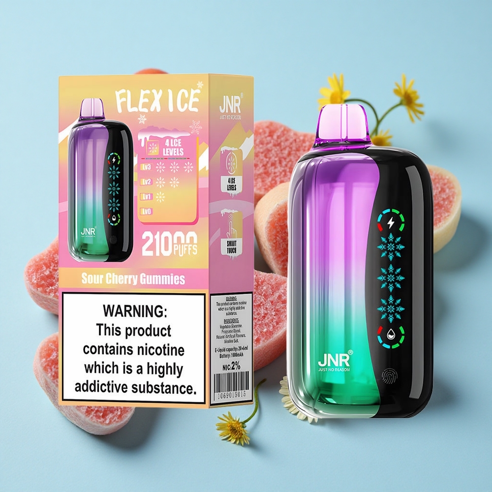JNR Flex Ice 21000 Pufuri Disposable Vape Gume Aceroase Romania vape wholesale 26ml E-lichid