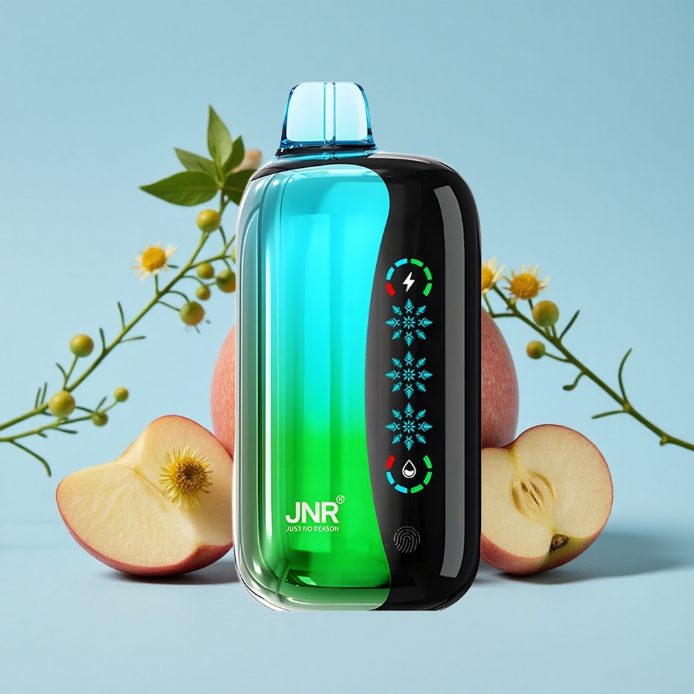 JNR Flex Ice 21000 Pufuri Disposable Vape Măr Dublu Romania vape wholesale Ecran Tactil 26ml Lichid