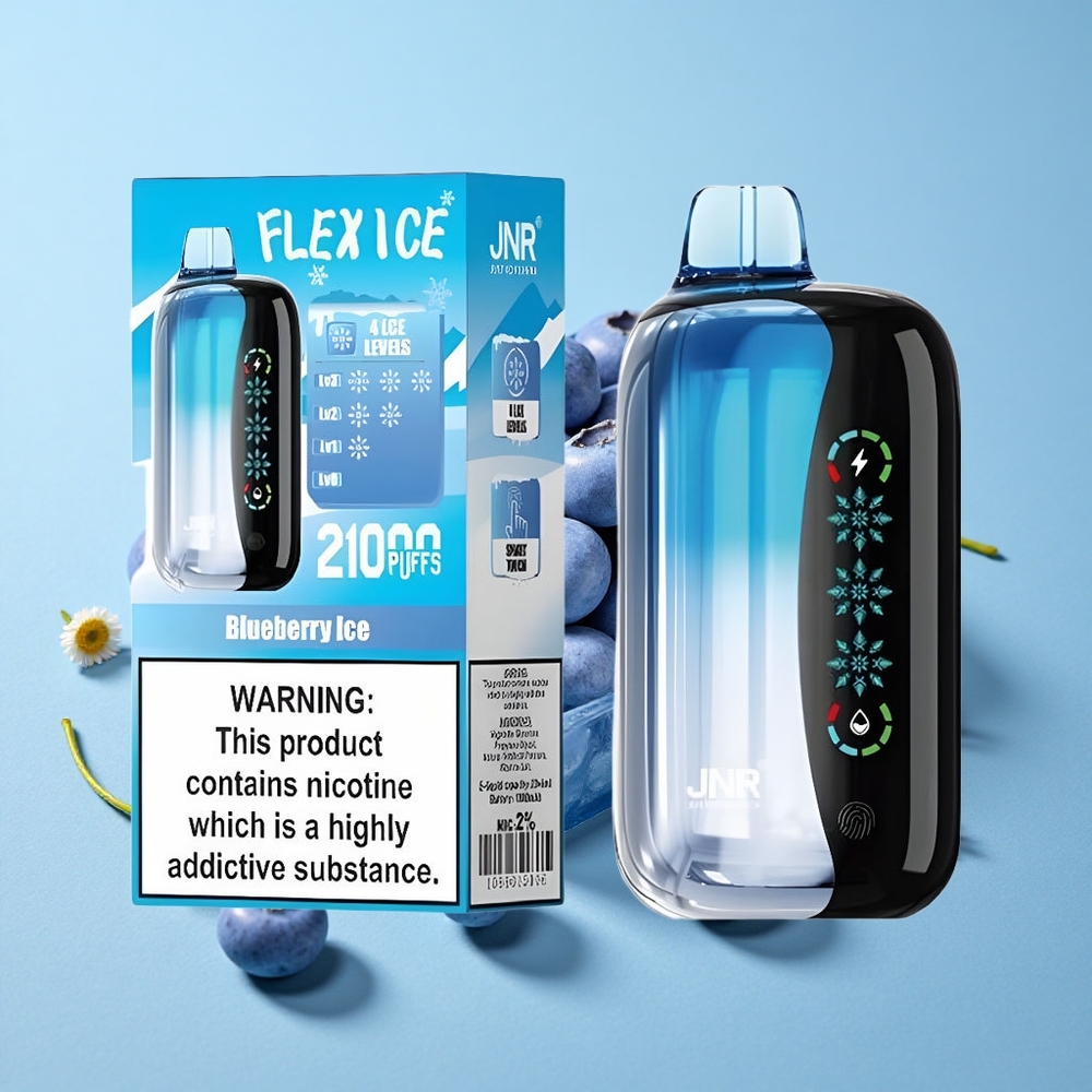 JNR Flex Ice 21000 Pufuri Vape Disposable Afine Gheață Romania vape wholesale cu Ecran Tactil și 26ml E-lichid