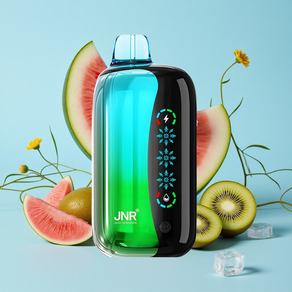 JNR Flex Ice 21000 Pufuri Vape Disposable Kiwi Pepene Verde Gheata Romania vape wholesale Ecran Tactil