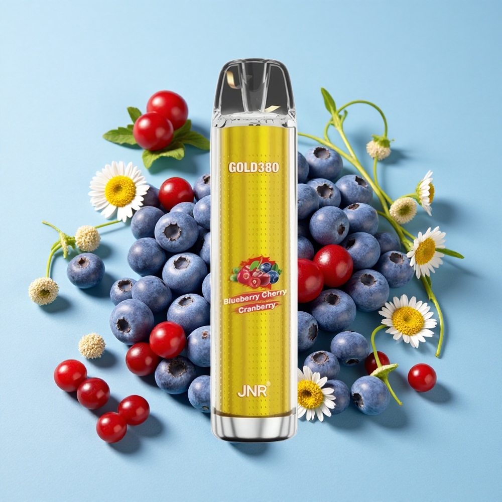 JNR Gold380 6000 Pufuri Afumătură Disposable Vape Afine Cireșe Coacăze Romania vape wholesale 1500mAh