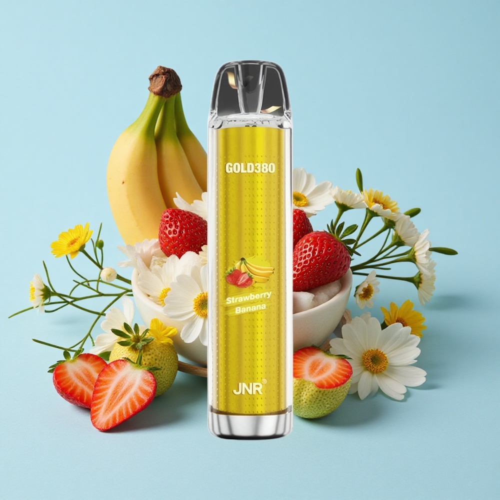 JNR Gold380 6000 Pufuri Capsuni Banane Romania vape wholesale 13ml e-Lichid