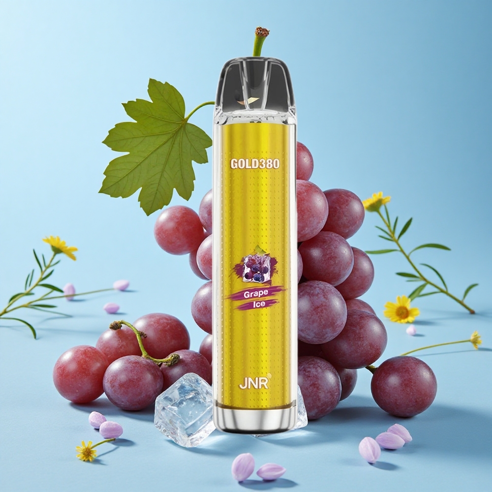 JNR Gold380 6000 Pufuri Disposable Vape Gheață de Struguri Romania vape wholesale 1500mAh