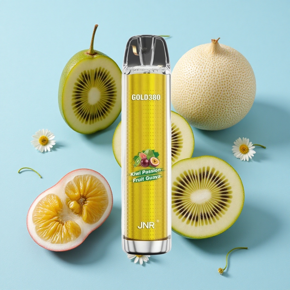 JNR Gold380 6000 Pufuri Disposable Vape Kiwi Fructul Pasiei Guava Romania vape wholesale 1500mAh