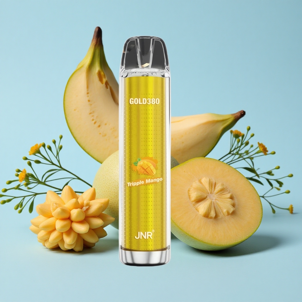 JNR Gold380 6000 Pufuri Disposable Vape Mango Triplu Romania vape wholesale 13ml e-Lichid