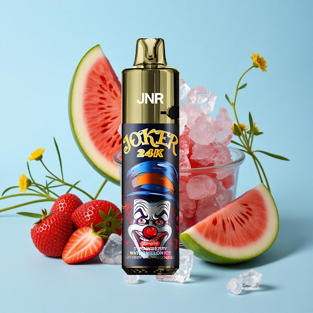 JNR Joker 24000 Pufuri Capsuni Pepene Gheata Romania vape wholesale cu 800mAh Battery și Type-C Charging