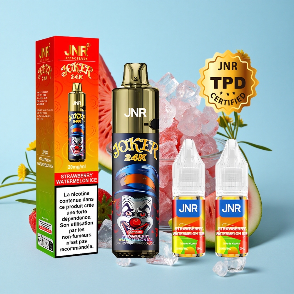 JNR Joker 24000 Pufuri Capsuni Pepene Gheata Romania vape wholesale cu 800mAh Battery și Type-C Charging