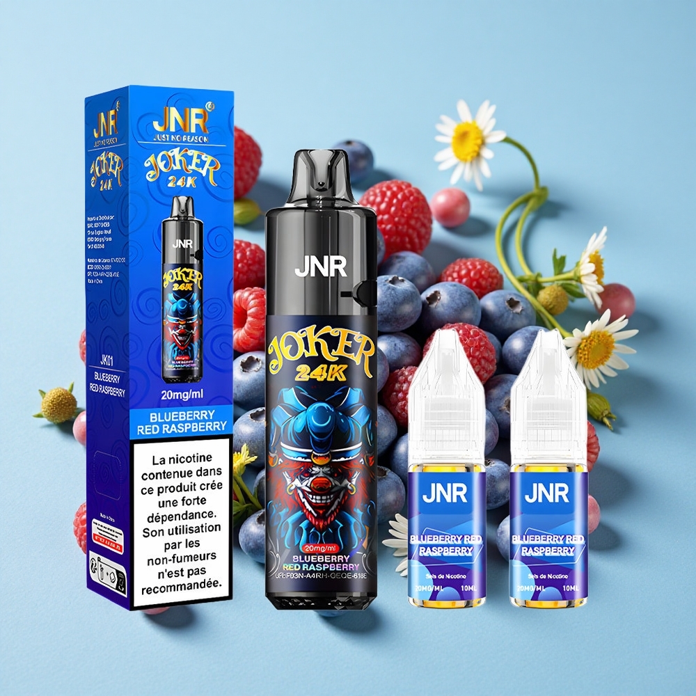 JNR Joker 24K Pufuri Afine Coacăze Roșii Romania vape wholesale 2+10ml Reîncărcabil 800mAh
