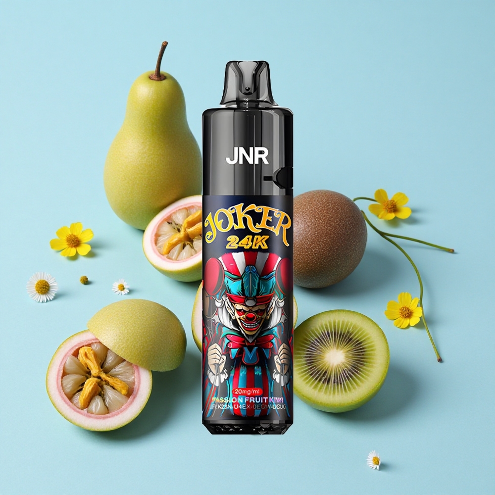 JNR Joker 24K Pufuri Disposable Vape Fructul Pasiunii Kiwi Romania vape wholesale 2 Nicotină 800mAh