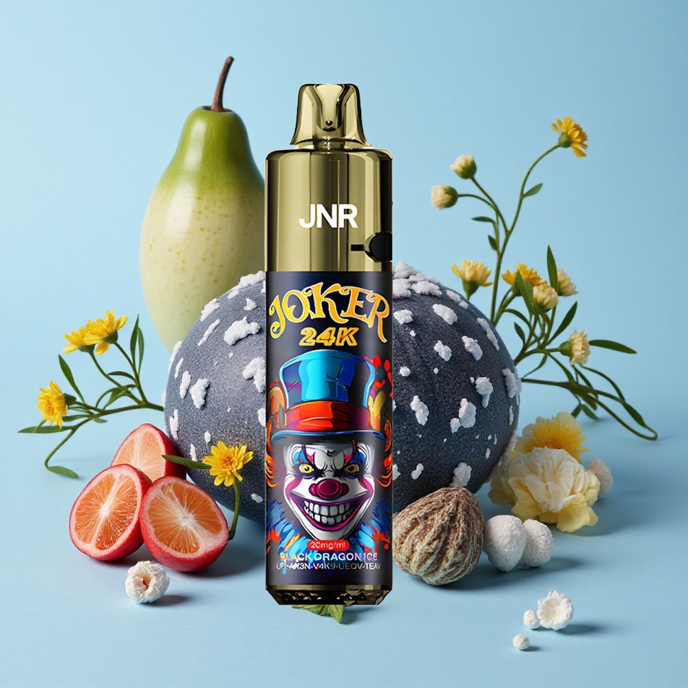 JNR Joker 24K Pufuri Dragon Negru Gheață Romania vape wholesale Reîncărcabil 10ml 24000 de fumuri