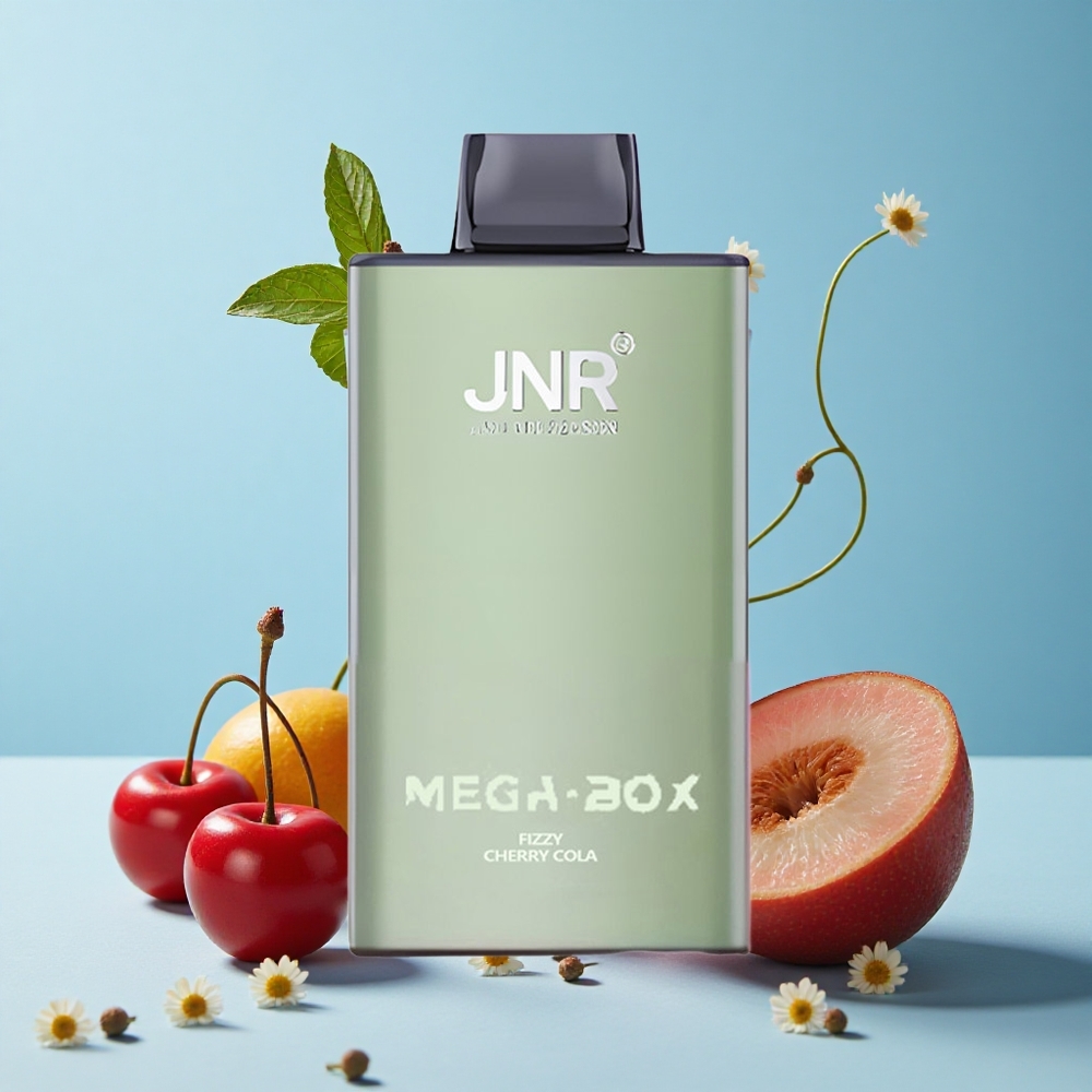 JNR Mega Box 25000 Pufuri Disposable Vape Cireșe Cola Fizzy Romania vape wholesale Dual Mesh Coil