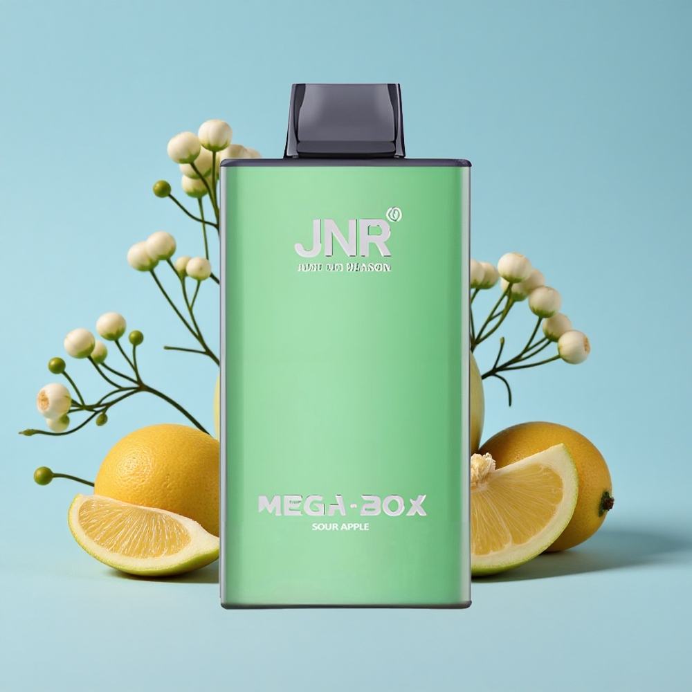 JNR Mega Box 25000 Pufuri Disposable Vape Măr Acidulat Romania vape wholesale 30ml E-lichid