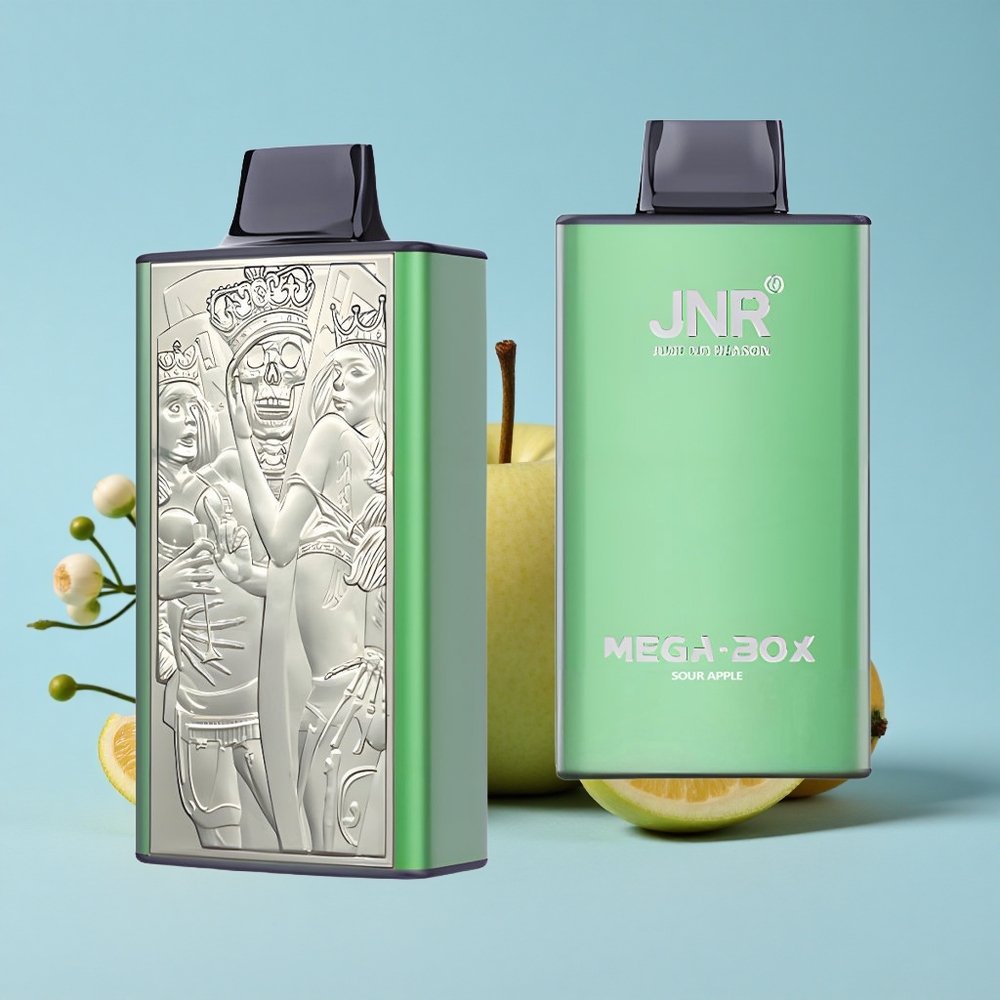 JNR Mega Box 25000 Pufuri Disposable Vape Măr Acidulat Romania vape wholesale 30ml E-lichid