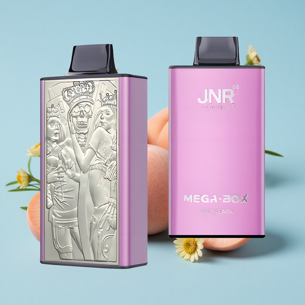 JNR Mega Box 25000 Pufuri Disposable Vape Piersică Zemoasă Romania vape wholesale Dual Mesh Coil