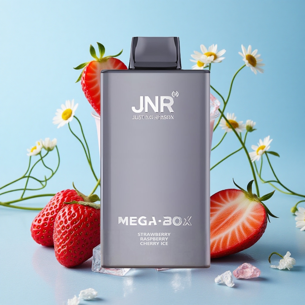 JNR Mega Box 25000 de Pufuri Capsune Zmeura Cires Gheață Romania vape wholesale Dual Mesh Coil  Dual Core