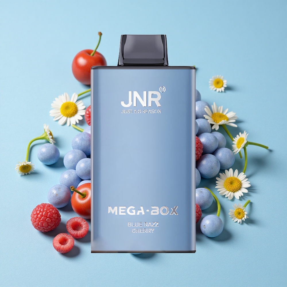 JNR Mega Box 25000 de Pufuri Disposable Vape Afine Cireș Romania vape wholesale Dual Mesh Coil