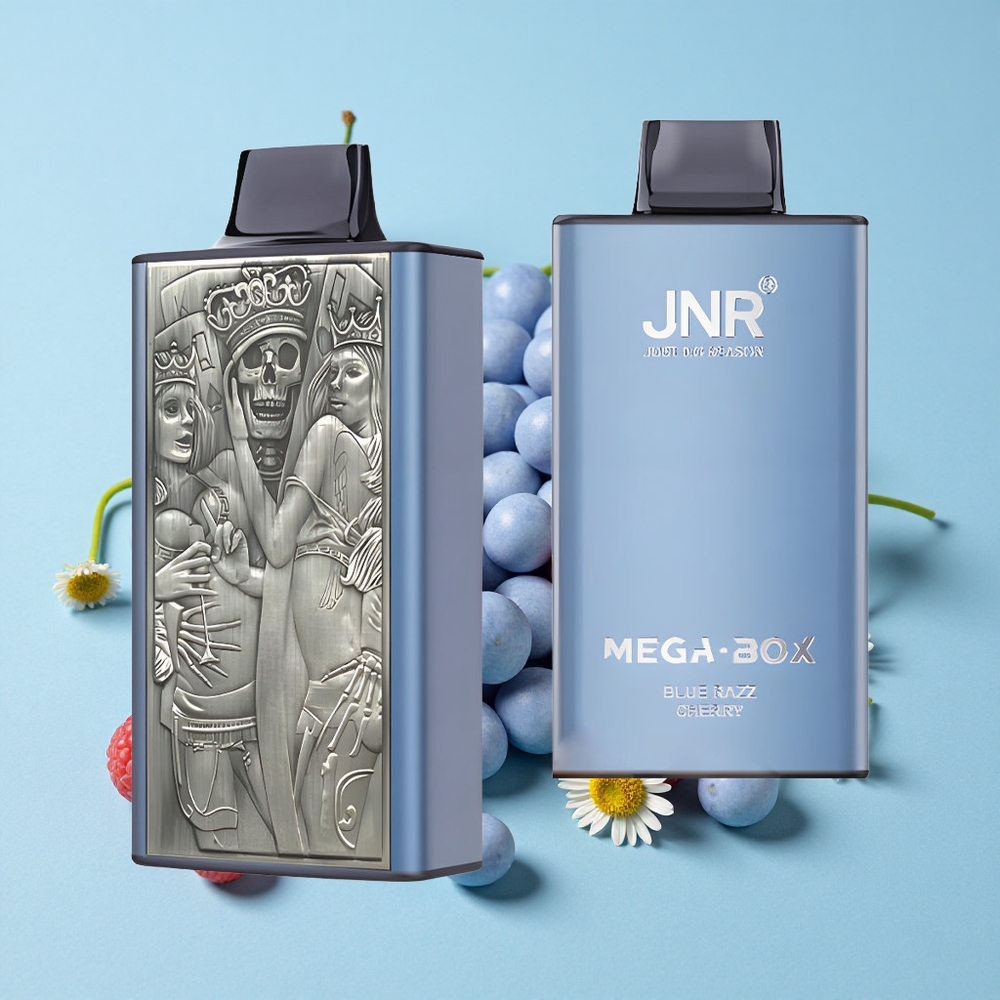 JNR Mega Box 25000 de Pufuri Disposable Vape Afine Cireș Romania vape wholesale Dual Mesh Coil