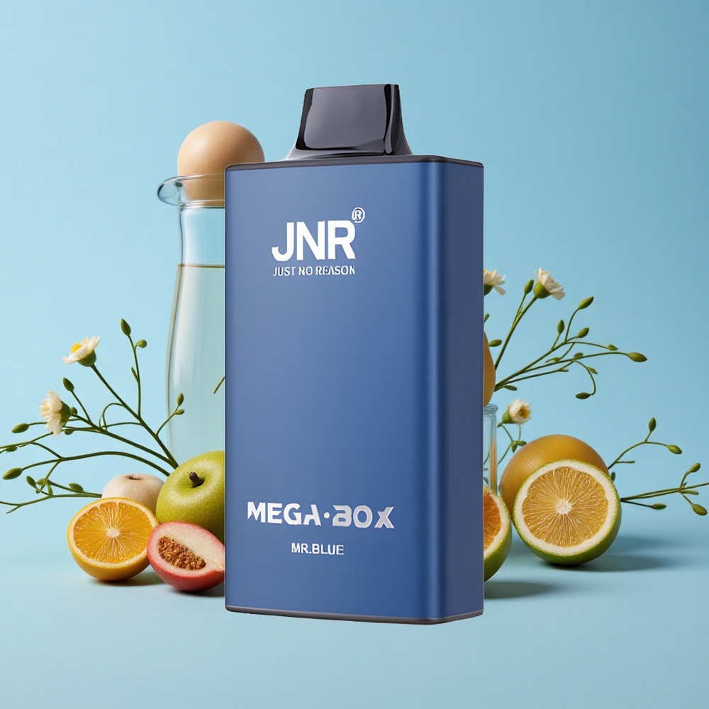 JNR Mega Box 25000 de Pufuri Disposable Vape Albastru Romania vape wholesale Dual Mesh Coil  Dual Core