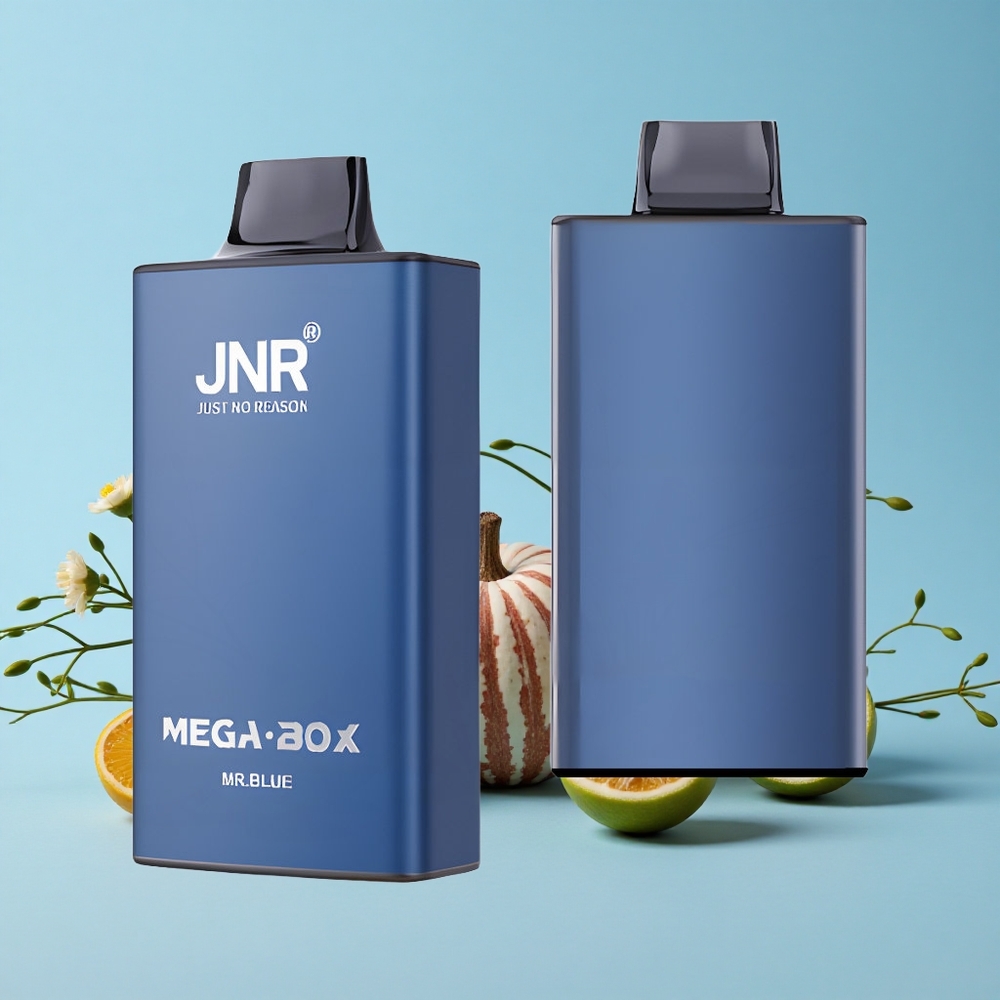 JNR Mega Box 25000 de Pufuri Disposable Vape Albastru Romania vape wholesale Dual Mesh Coil  Dual Core