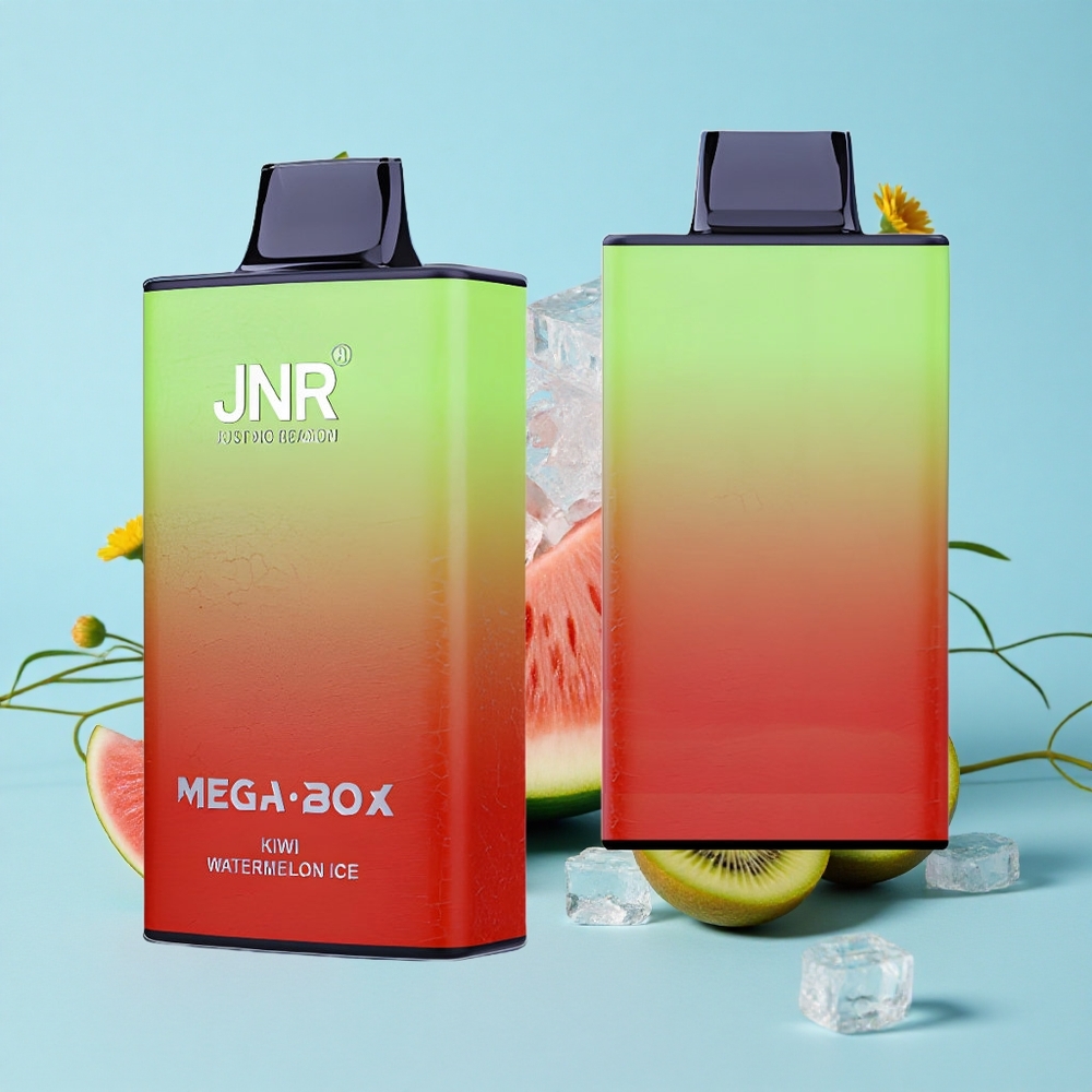 JNR Mega Box 25000 de Pufuri Kiwi Pepene Verde Gheață Romania vape wholesale Dual Mesh Coil