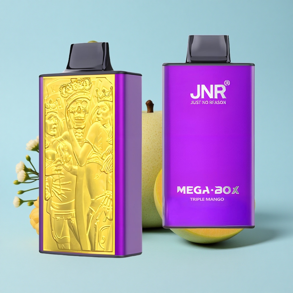 JNR Mega Box 25000 de Pufuri Triple Mango Romania vape wholesale Dual Mesh Coil  Dual Core