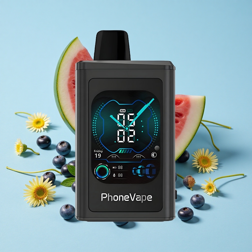 JNR PhoneVape 30000 de Pufuri Afine Pepene Verde Romania vape wholesale Baterie reîncărcabilă 850mAh